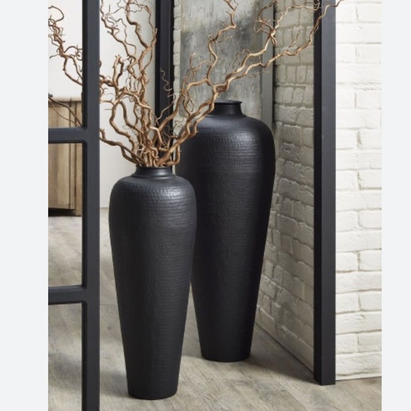 🆕 RARE Project 62 Textured Ceramic Stoneware Modern Slender Black Vase - Picture 12 of 13